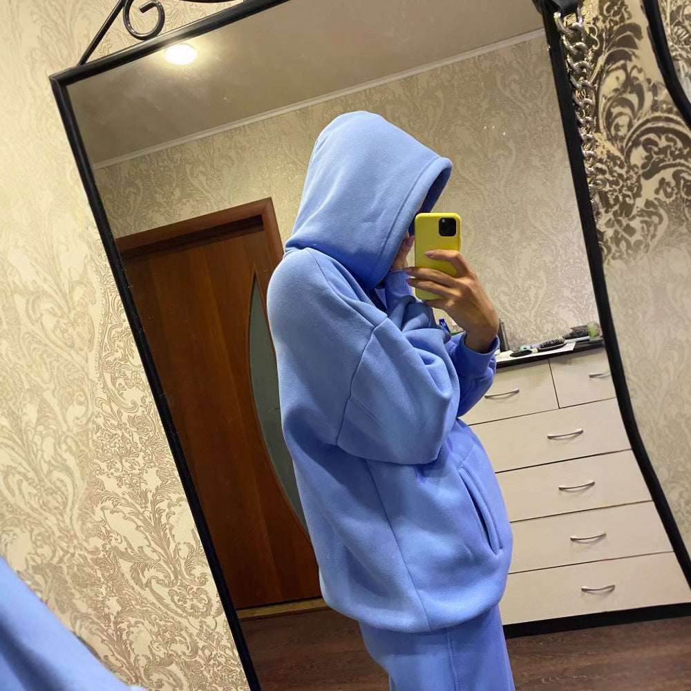 Damen lässiges Hoodie und Jogginghose Set WW