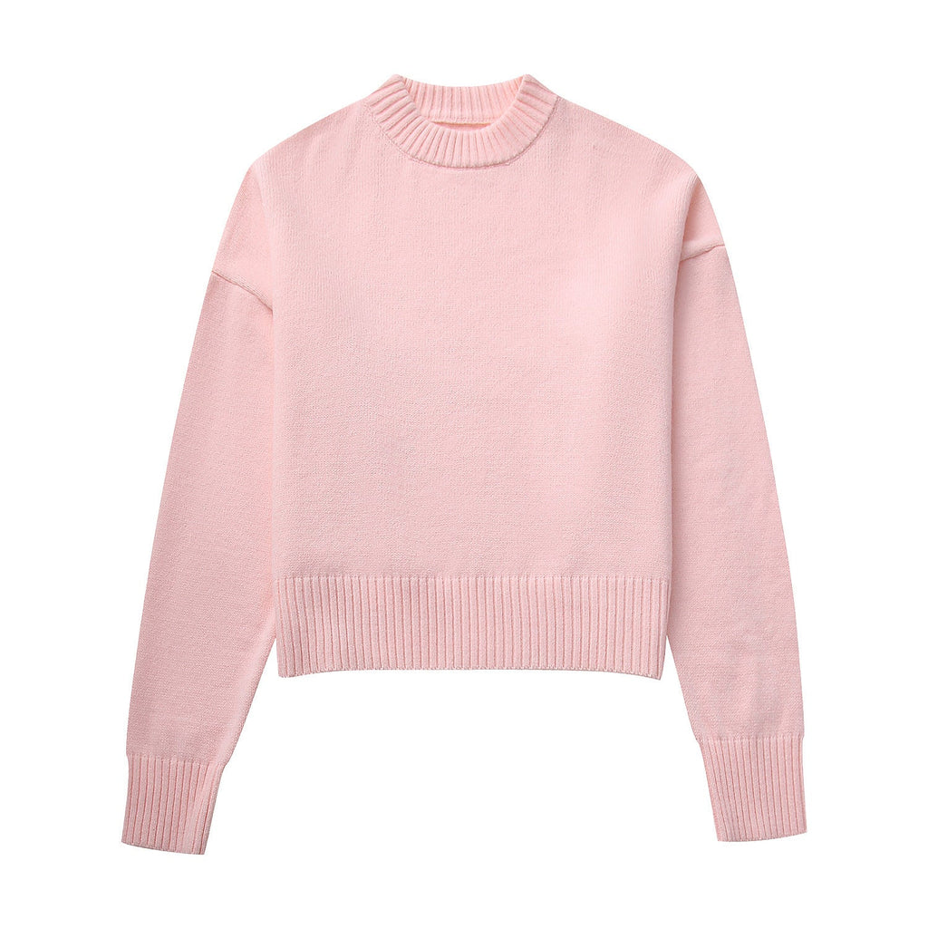 Damen lässiger Oversized Pullover aus hochwertiger Baumwolle WW