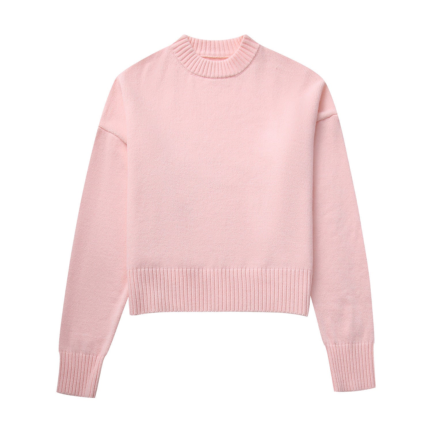 Damen lässiger Oversized Pullover aus hochwertiger Baumwolle WW