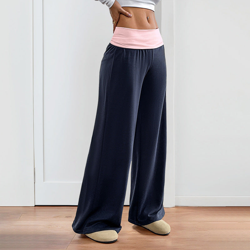 Damen Weite Sporthose mit elastischem Bund und gemütlichem Schnitt WW