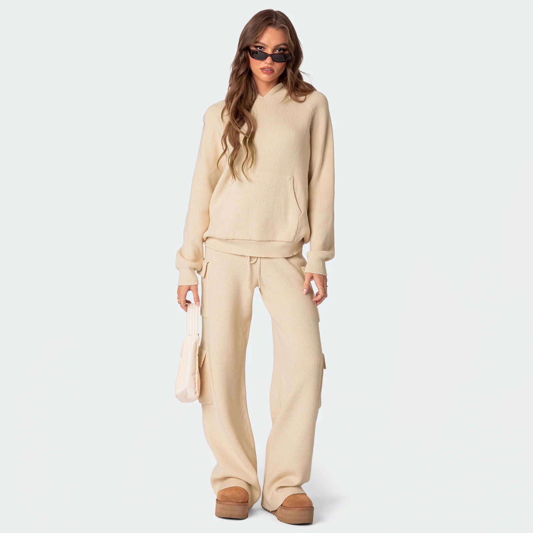 Damen Bequemer Hoodie mit Struktur WW