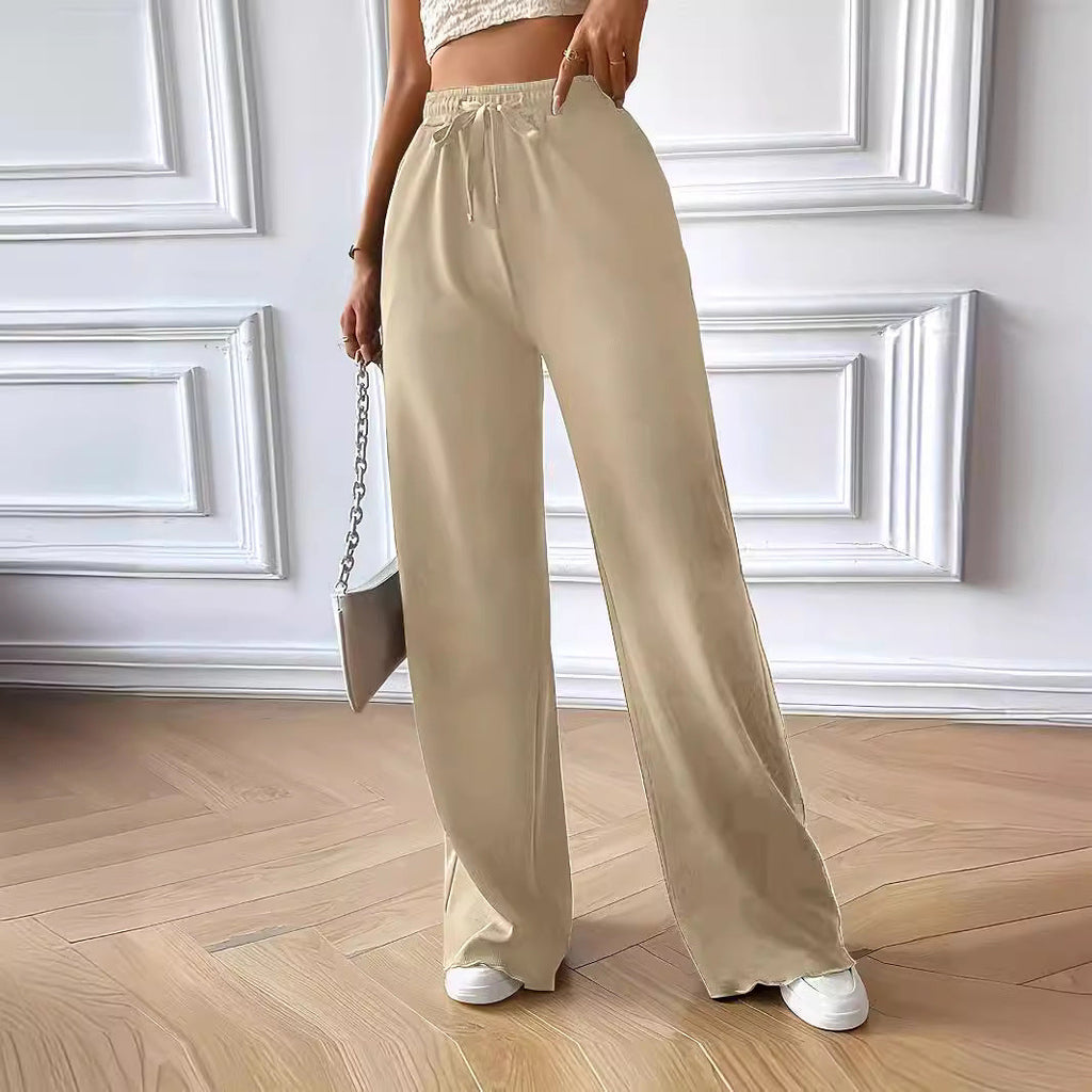 Damen Fließende Weite Bein Hose WW