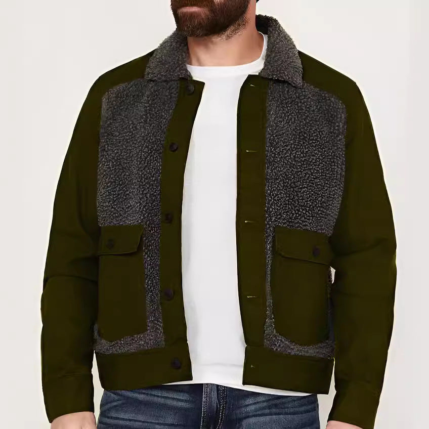 Herren Übergangsjacke mit weich gefütterter Innenseite und praktischen Taschen WW