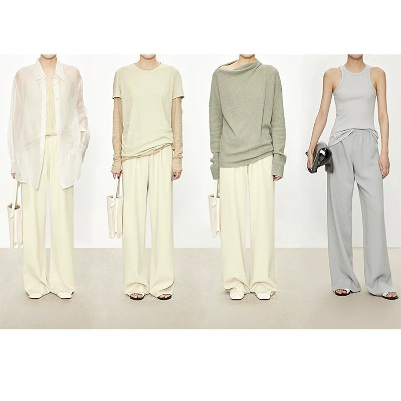 Damen Relaxed Fit Weite Hosen WW