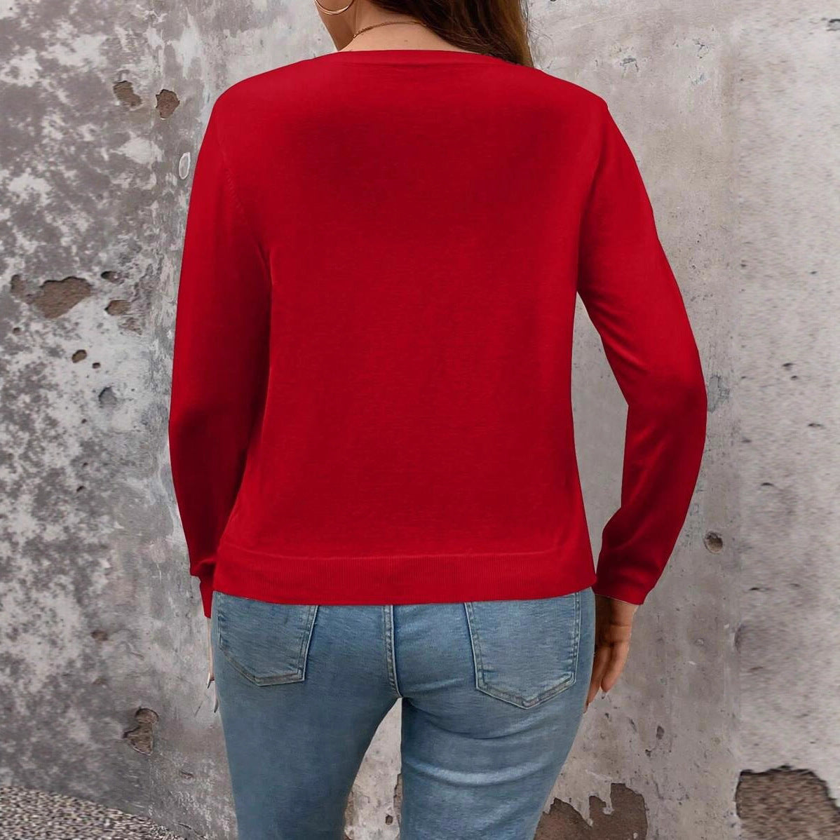 Damen Feine Strickjacke mit Knopfverschluss und eleganter Passform WW