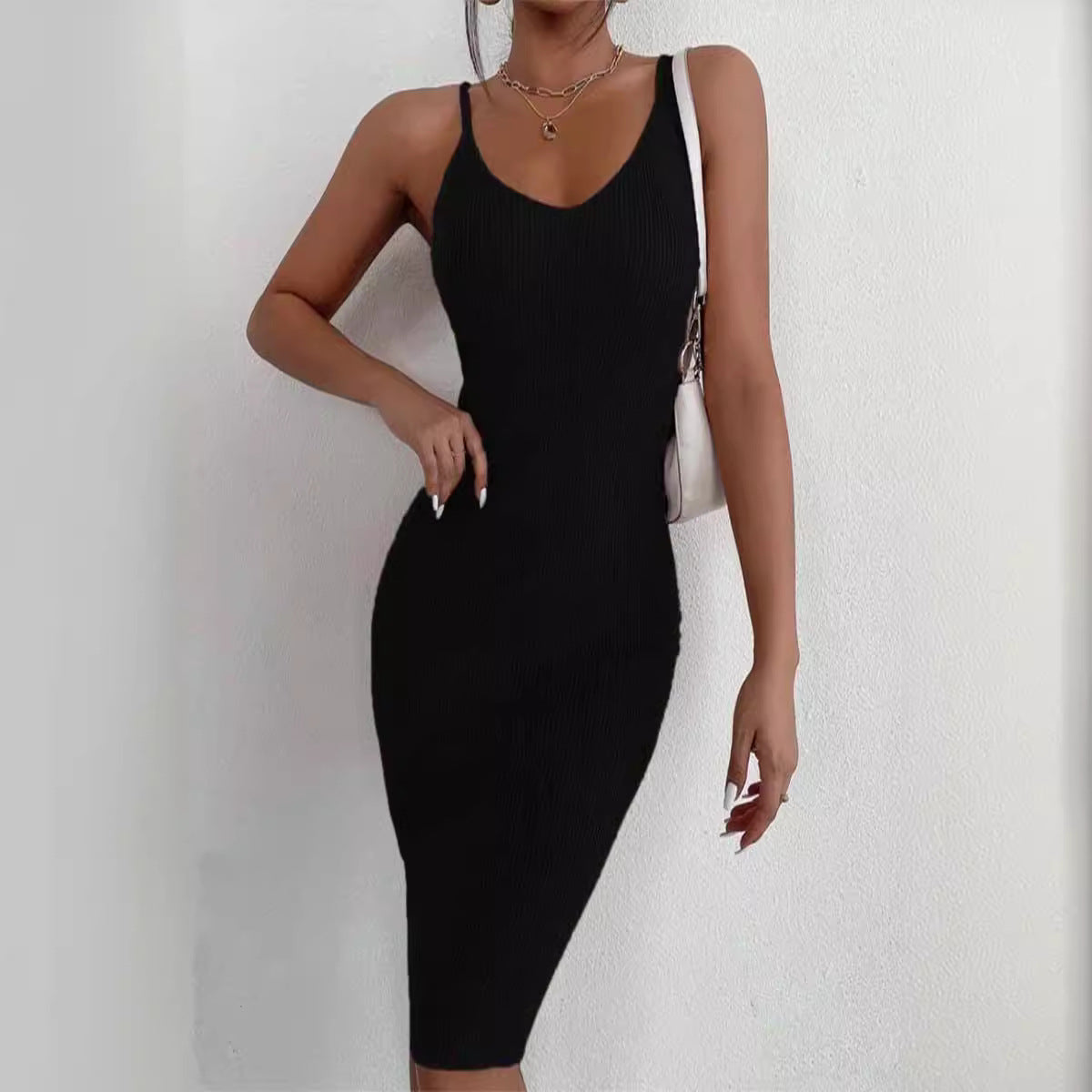 Damen Strickkleid mit figurbetontem Schnitt WW