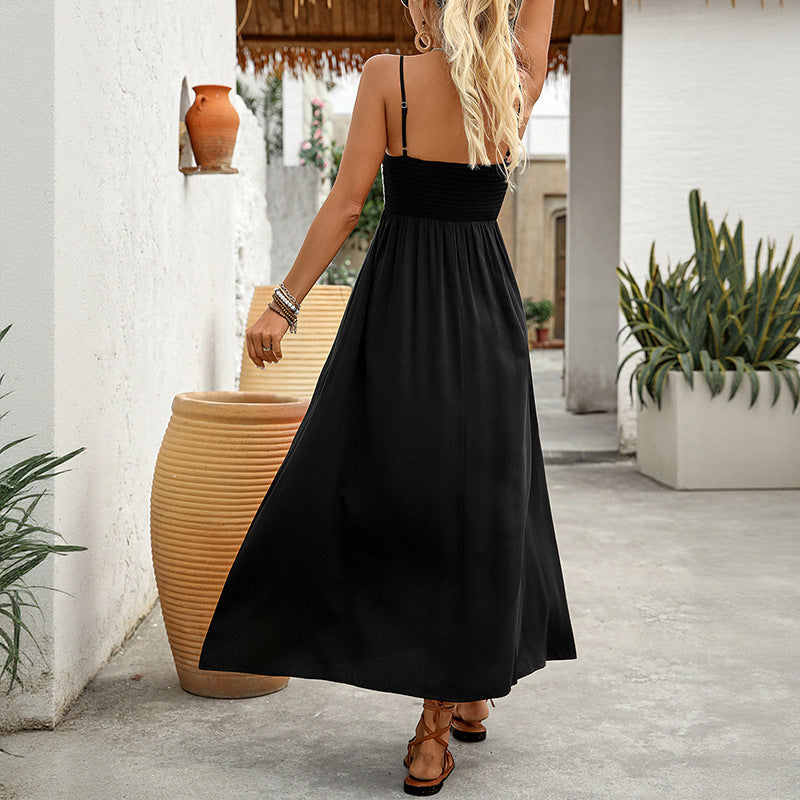 Damen Maxikleid mit floralem Oberteil und festlichem Schnitt WW