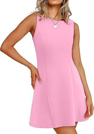 Damen ärmelloses A-Linien Kleid mit zeitlosem Schnitt WW