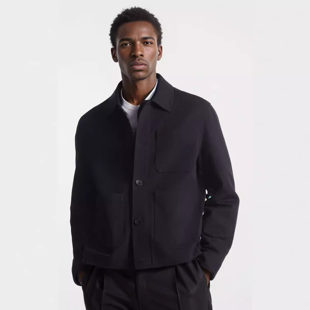 Herren leichte Utility-Jacke mit funktionalen Taschen und modernem Schnitt WW