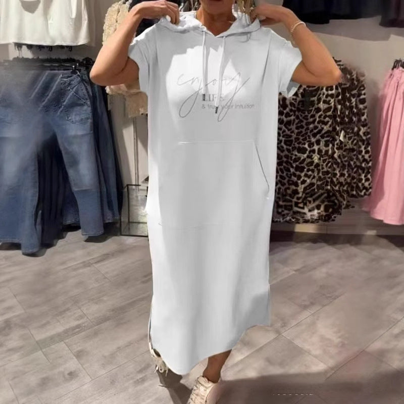 Damen Kapuzenkleid mit lässigem Schnitt und praktischen Taschen WW