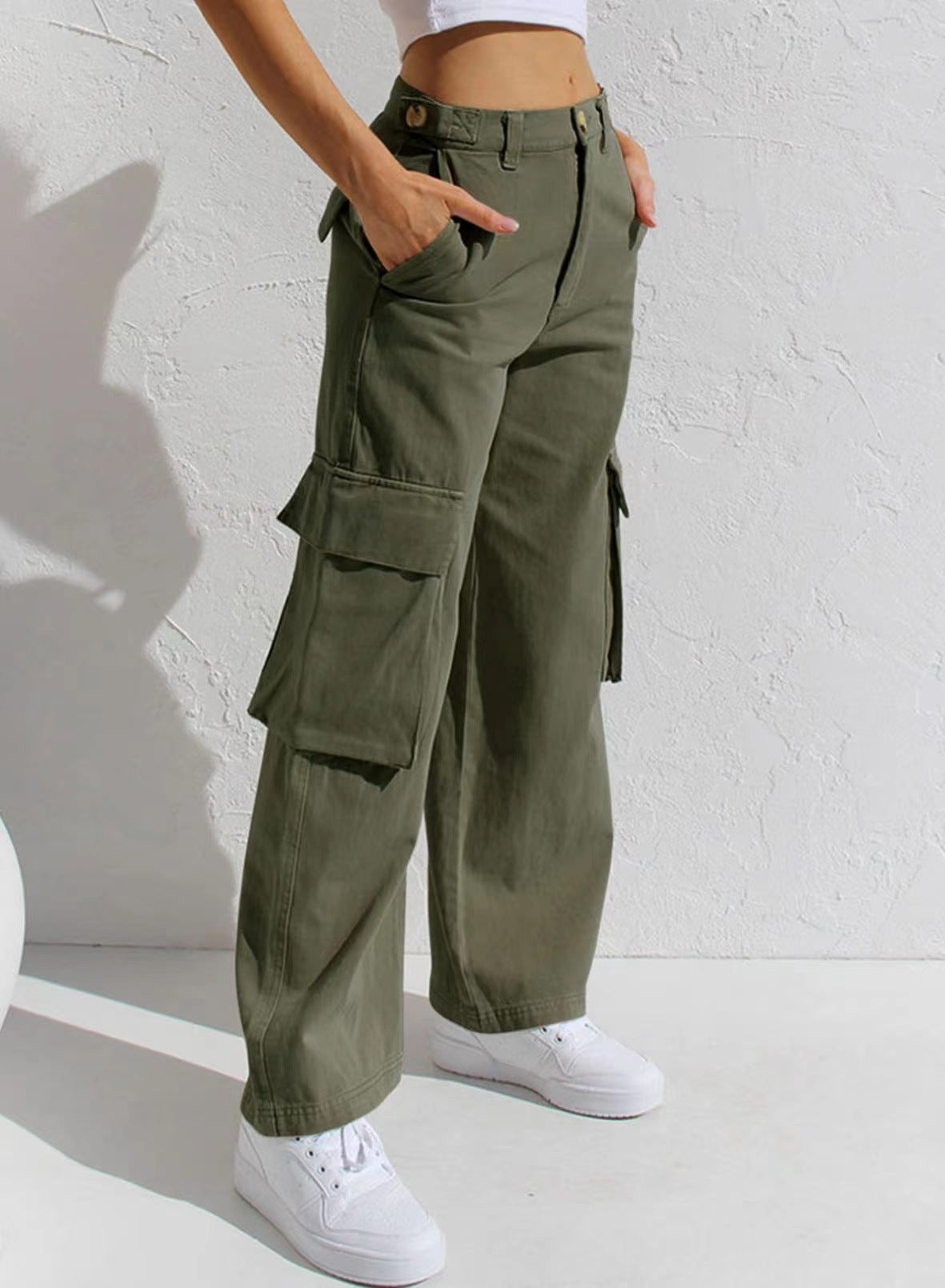Damen Utility-Hose im Cargo-Stil WW