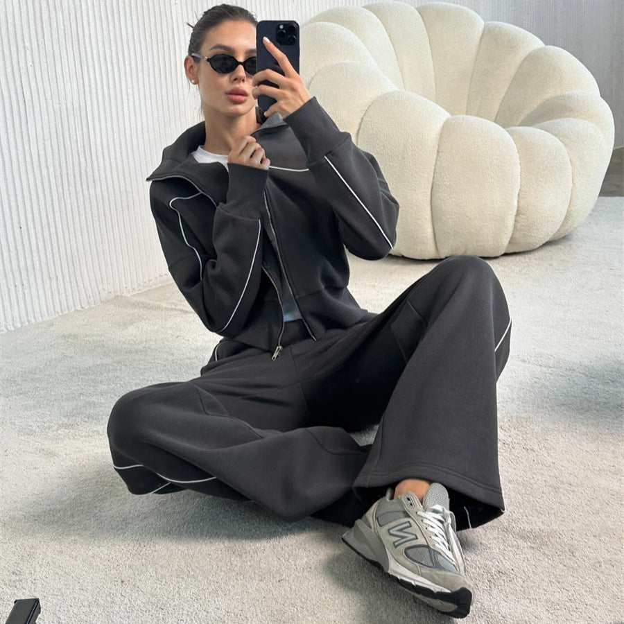Damen urbanes Sport-Set mit lässigem Schnitt und praktischen Seitentaschen WW
