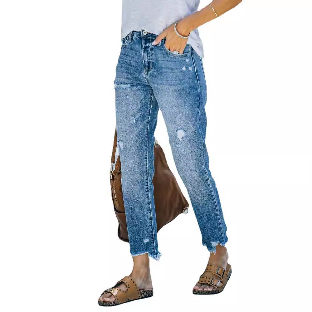 Damen Skinny High-Waist Jeans WW