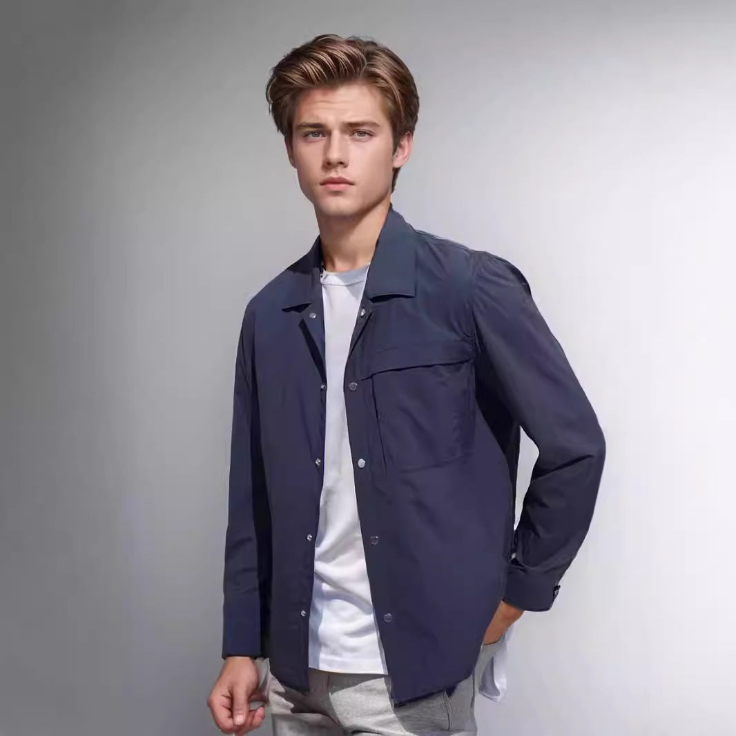 Herren lässige Arbeitsjacke mit funktionalen Taschenelementen WW