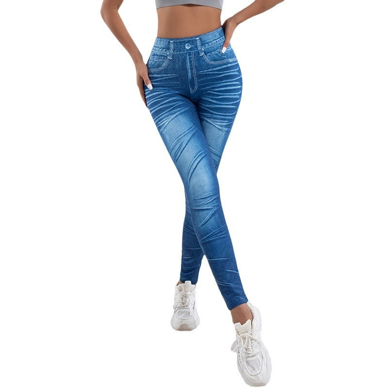 Damen Leggings mit verspielten Cut-Out-Details und dekorativen Bändern WW