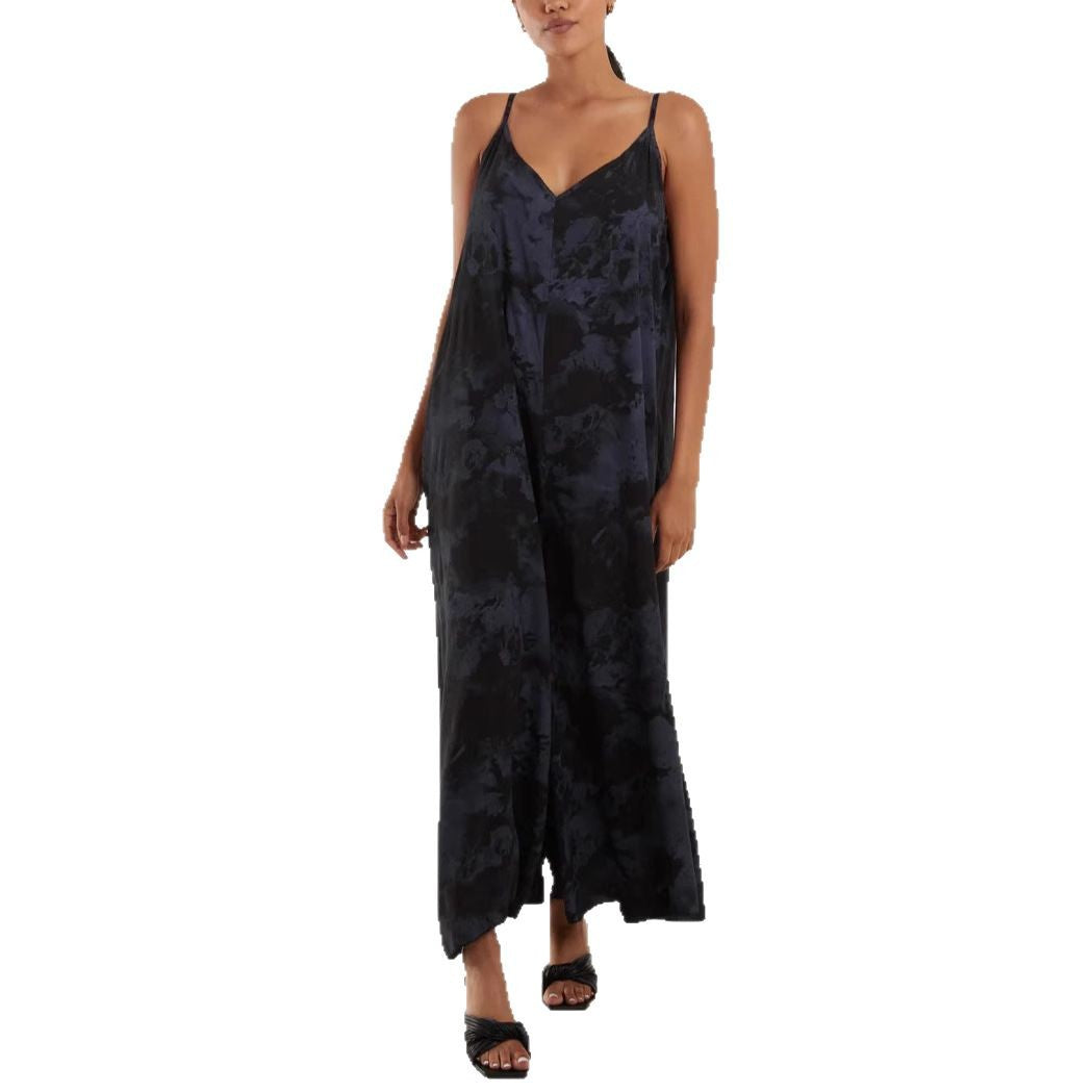 Damen Maxi-Kleid mit feinem Stoff und eleganten Trägern WW