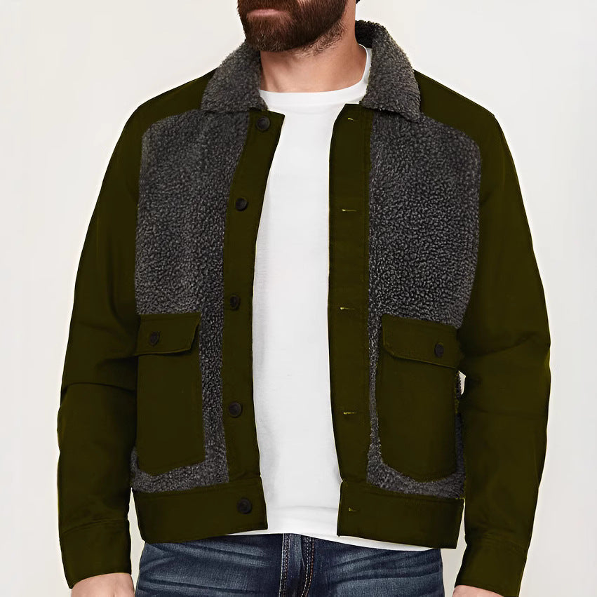 Herren Übergangsjacke mit weich gefütterter Innenseite und praktischen Taschen WW
