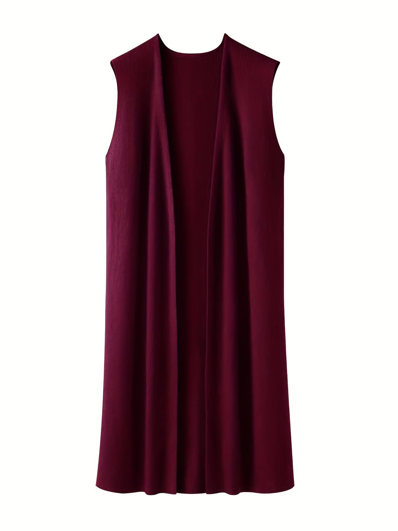 Damen elegante ärmellose Strickweste WW