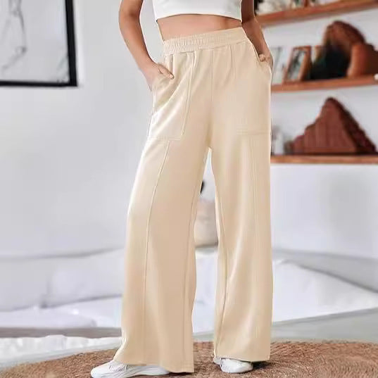 Damen Relaxed Fit Weite Hosen WW