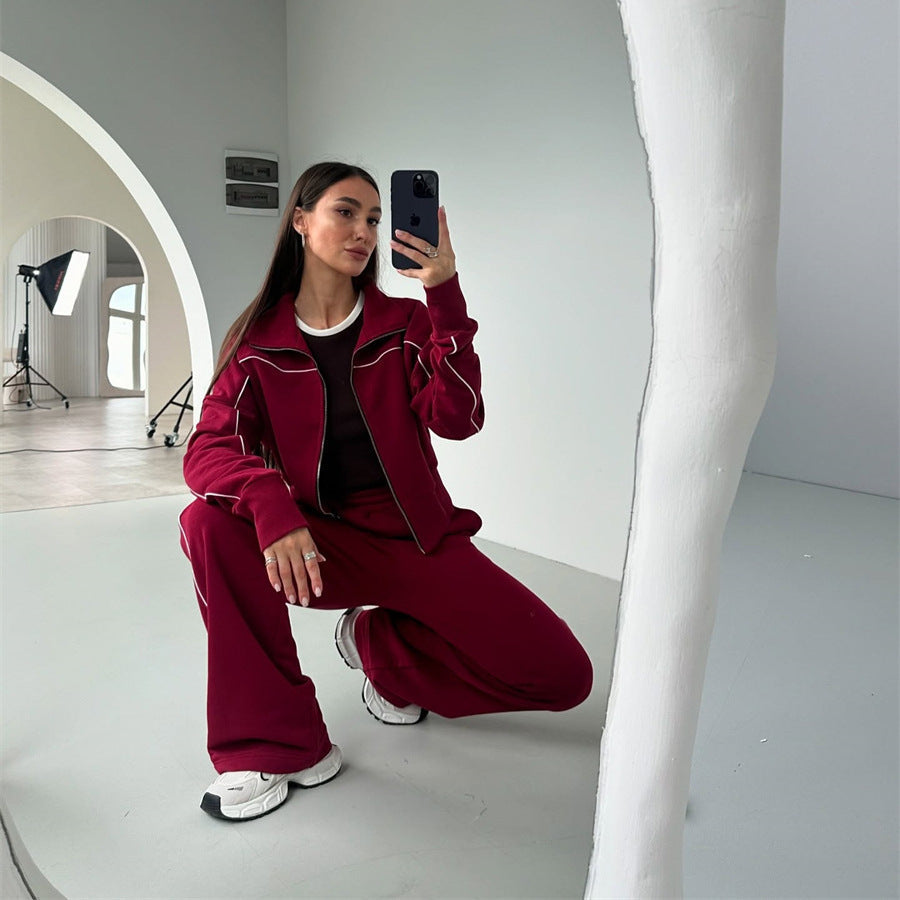 Damen urbanes Sport-Set mit lässigem Schnitt und praktischen Seitentaschen WW