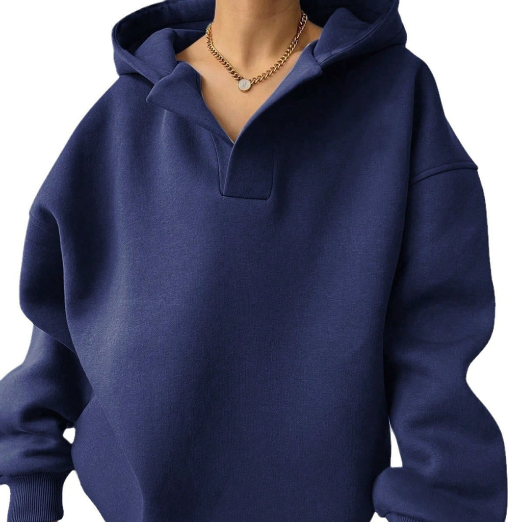 Damen Oversized Kapuzenpullover mit modischem Schnitt und legerem Look WW