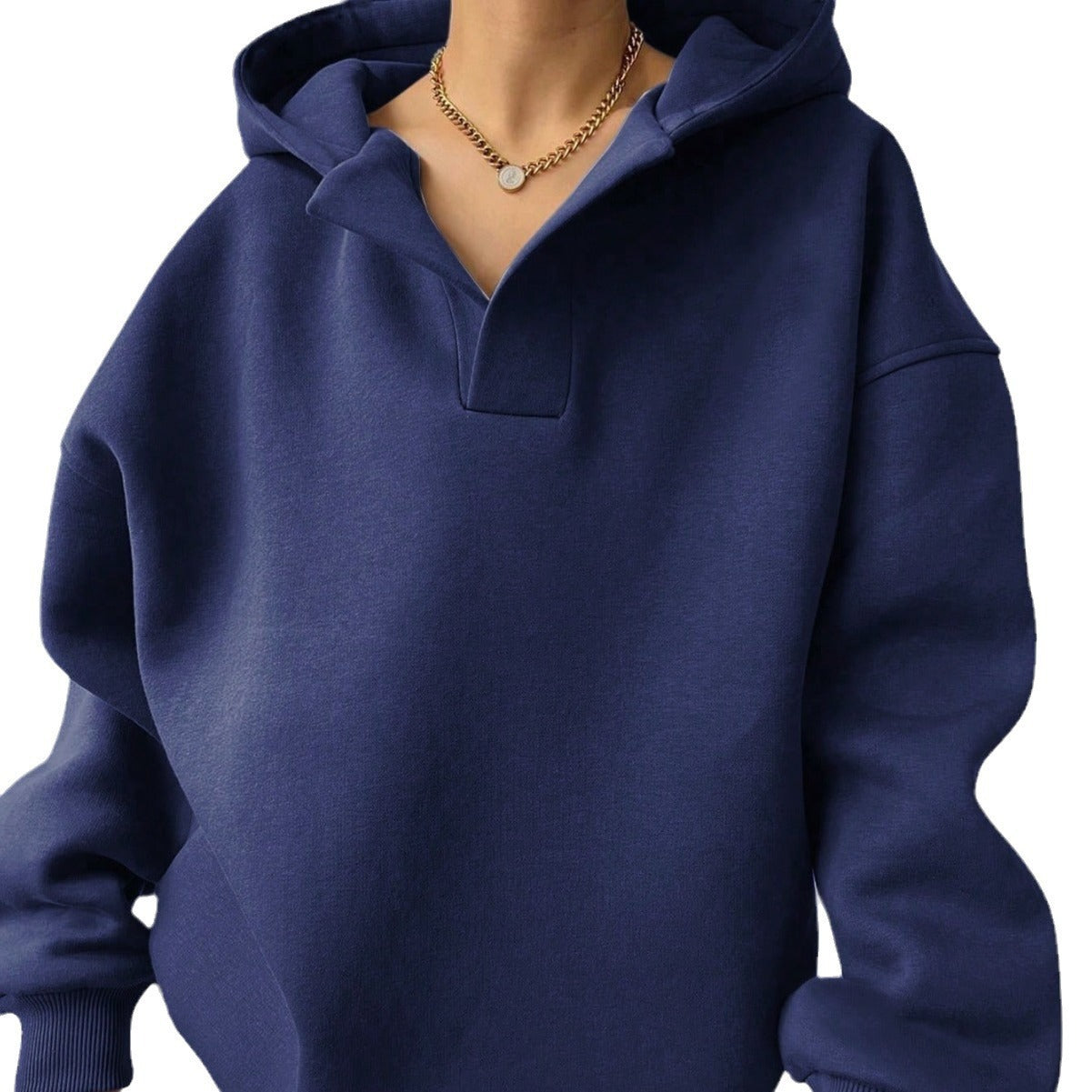 Damen Oversized Kapuzenpullover mit modischem Schnitt und legerem Look WW