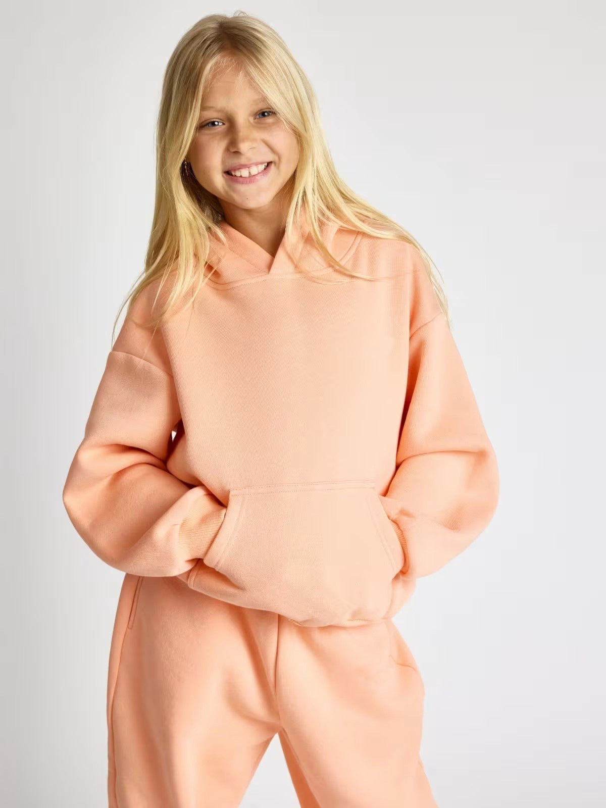 Damen lässiges Kapuzenpullover mit geräumiger Kängurutasche und kuscheligem Material WW