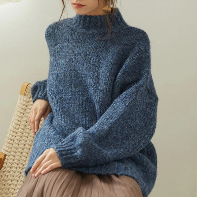 Damen Grobstrick Pullover WW