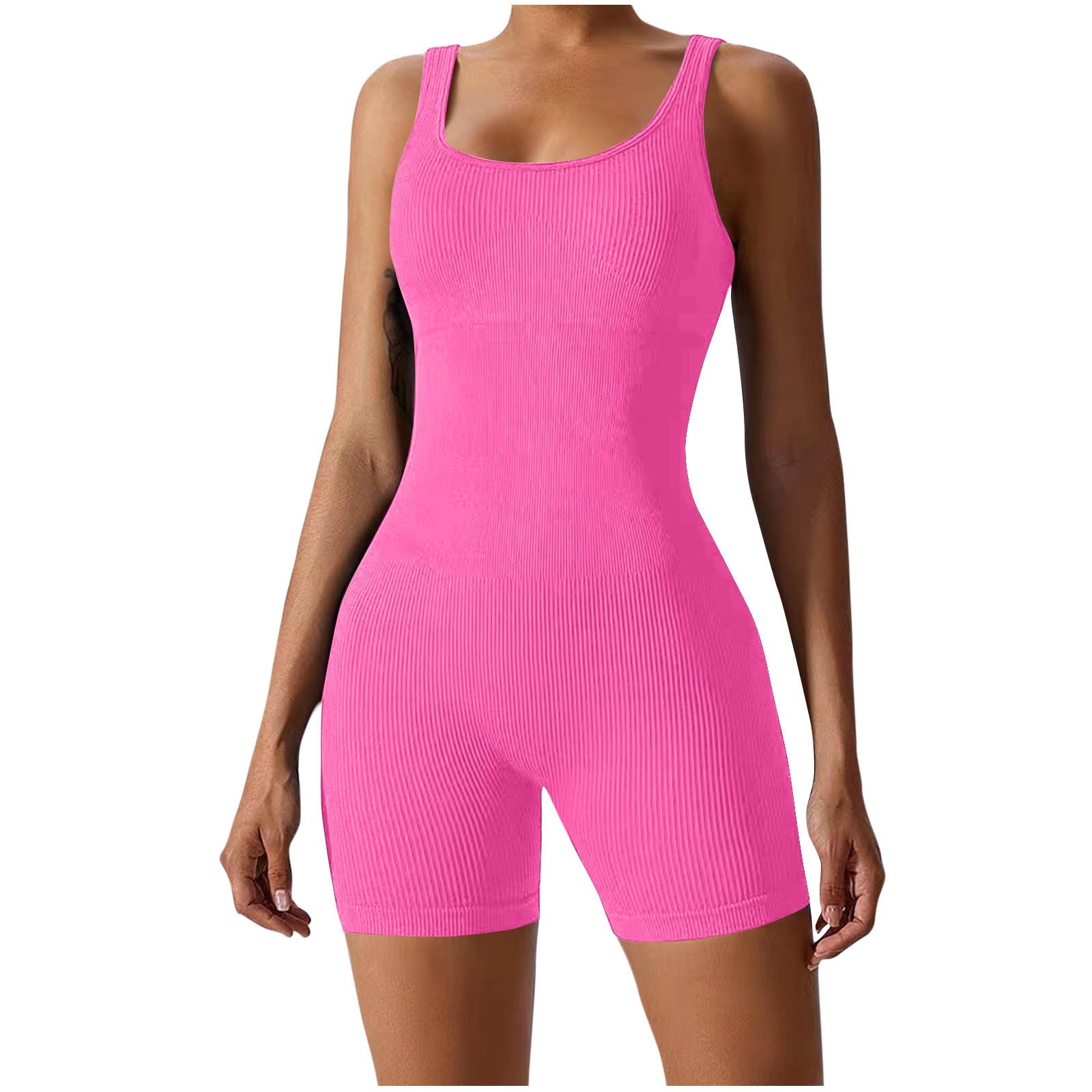 Damen Figurbetonter Sport-Bodysuit mit Rippstruktur WW