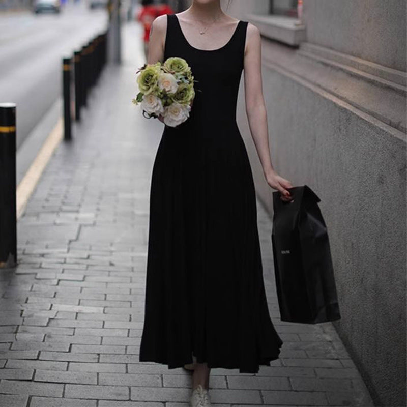 Damen A-Linie Midi Kleid WW