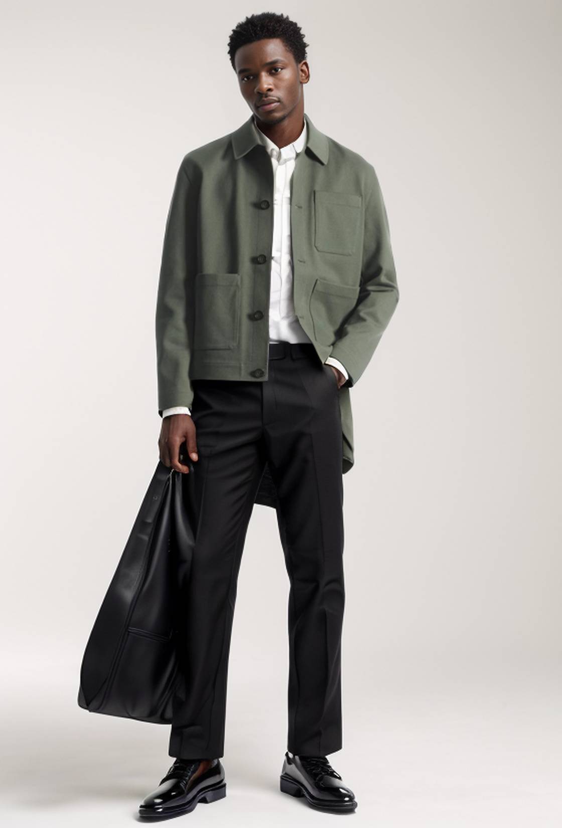 Herren leichte Utility-Jacke mit funktionalen Taschen und modernem Schnitt WW