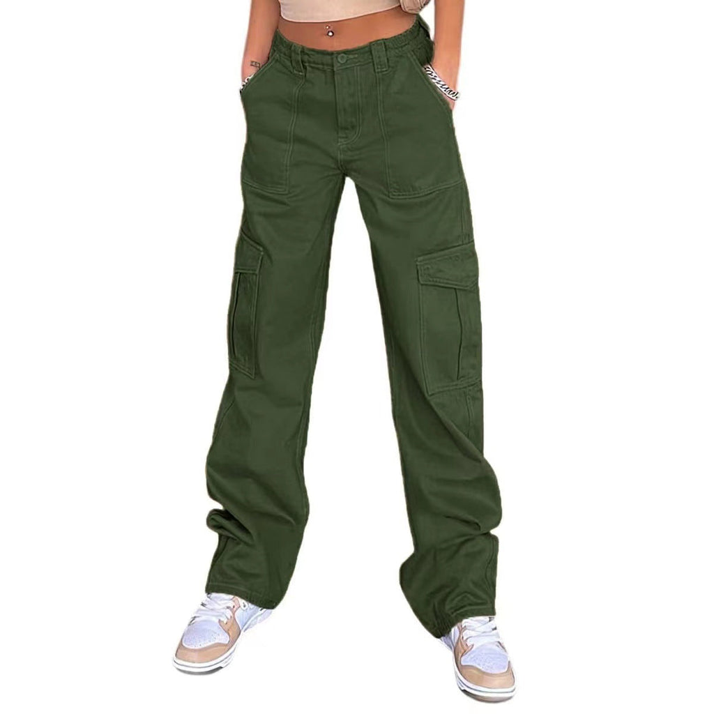 Damen Cargo-Hose mit praktischen Seitentaschen und weitem Schnitt WW