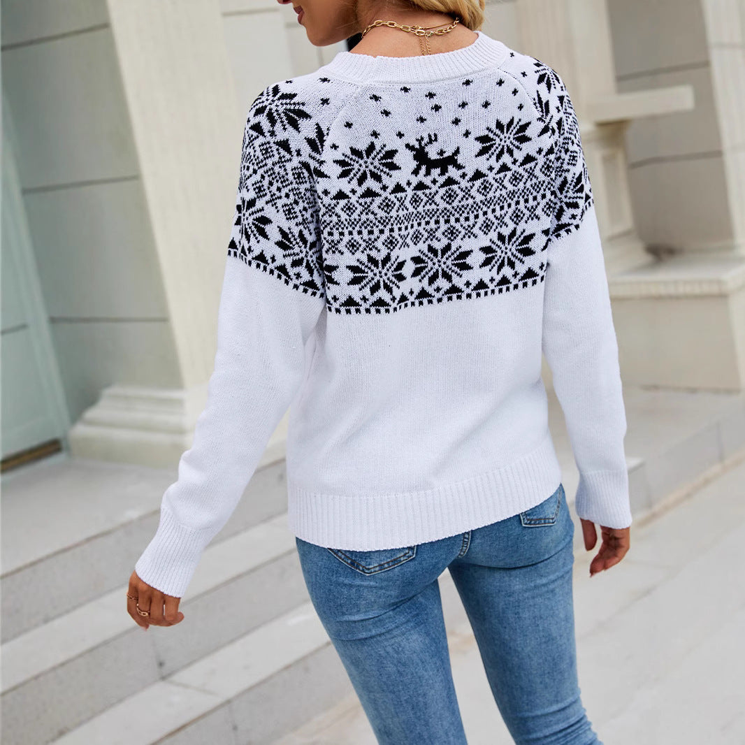 Damen Pullover mit nordischem Muster WW