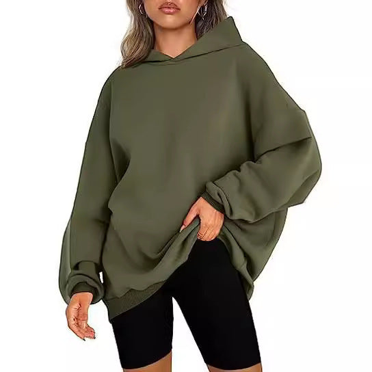 Damen Oversize Hoodie mit Kapuze WW