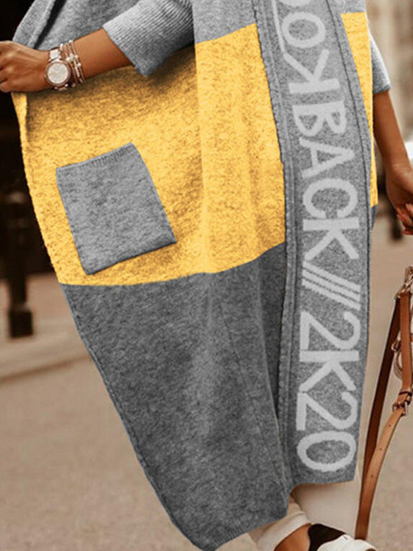 Damen lässiger Kapuzencardigan WW