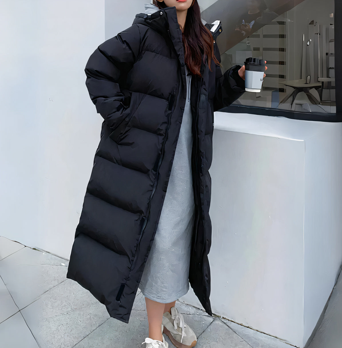 W&W | Wasser- und winddichte lange Jacke