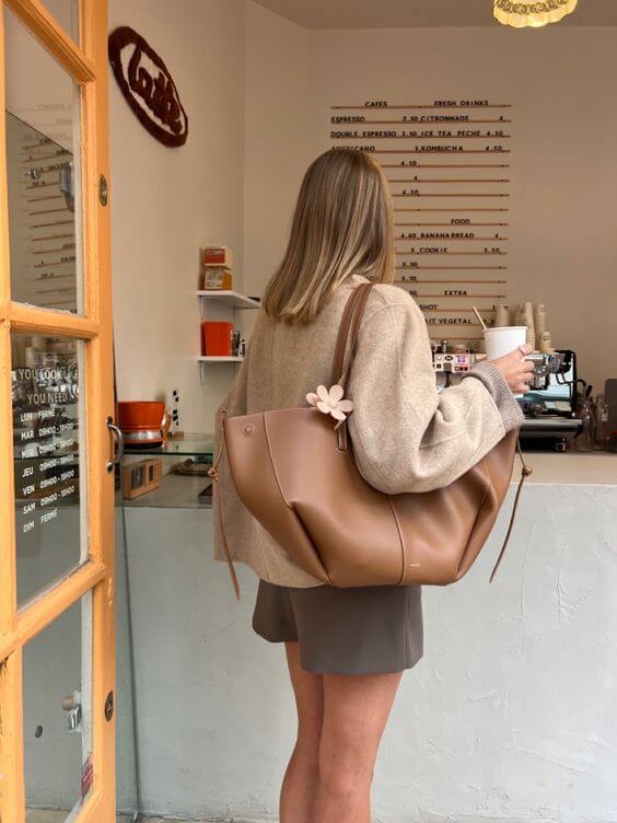 WW - Vintage Tote Bag damen | Geräumige Umhängetasche